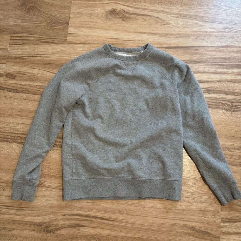 Everlane Heather Gray Crewneck Sweatshirt – Size XS 100% cotton french terry